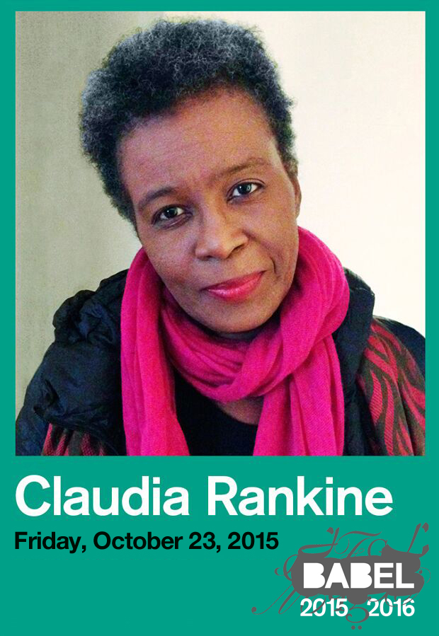 Claudia Rankine - BABEL - Just Buffalo Literary Center