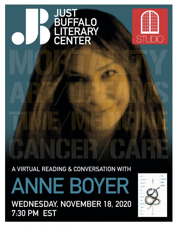 STUDIO - Anne Boyer - 2020 - Just Buffalo Literary Center - Buffalo NY