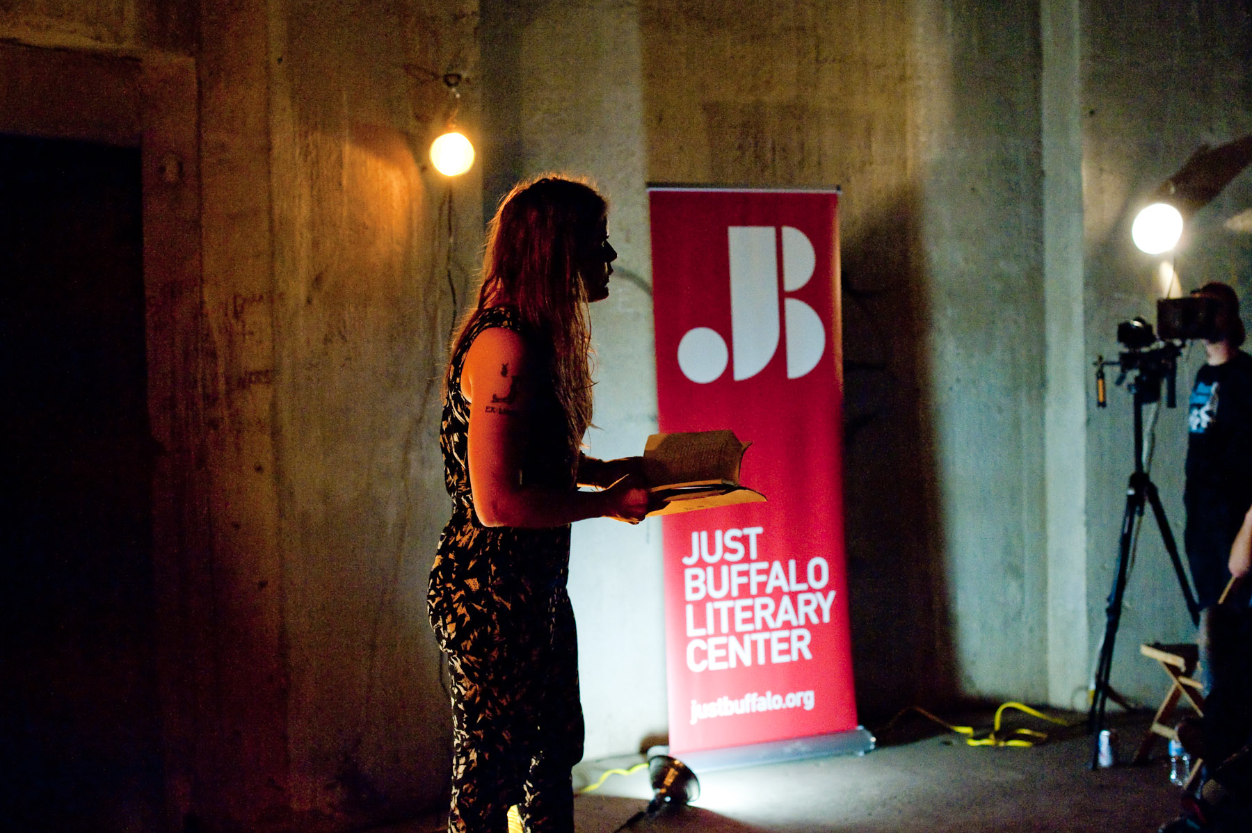 Bianca Stone reading at the Silo City Reading Series