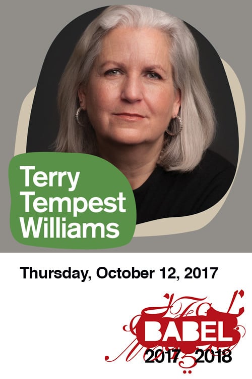 Terry Tempest Williams - BABEL - Just Buffalo Literary Center - Buffalo, NY