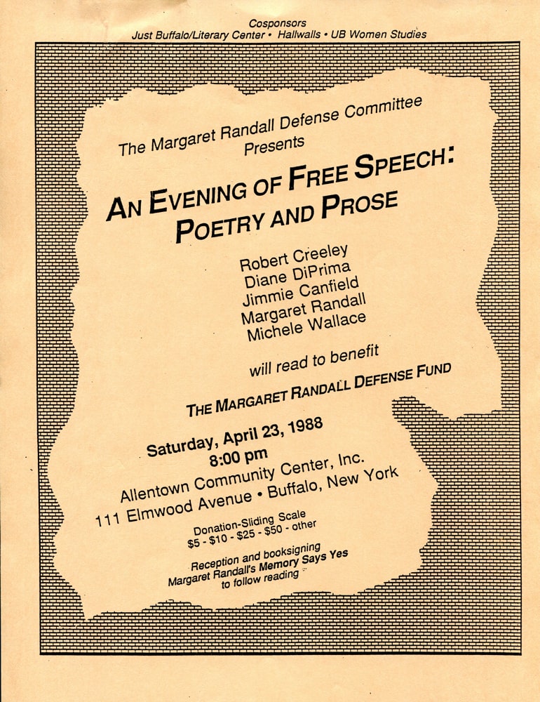 An Evening of Free Speech 1988 - History - Just Buffalo Literary Center