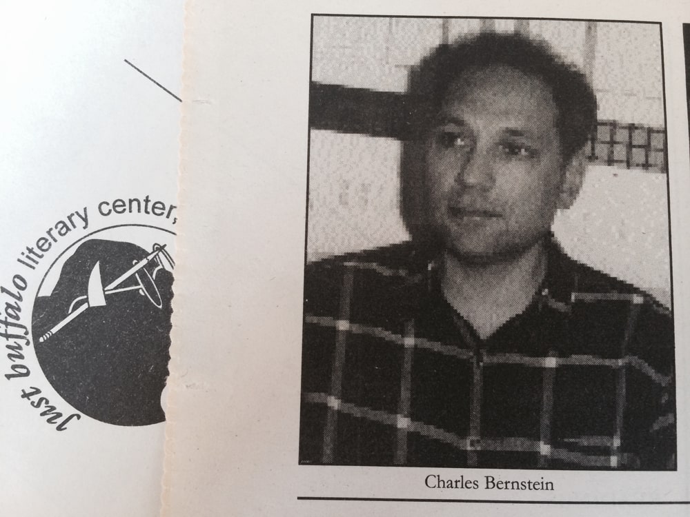 Charles Bernstein 1999 - History - Just Buffalo Literary Center - Buffalo NY