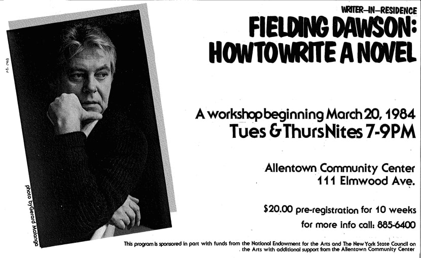 Fielding Dawson 1984 - History - Just Buffalo Literary Center