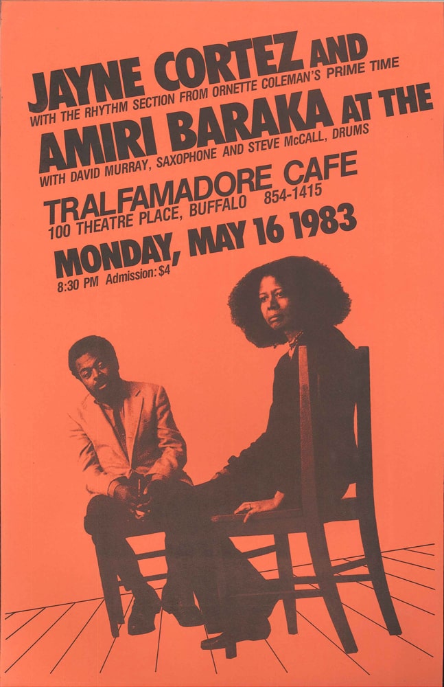 Jayne Cortez and Amiri Baraka 1983 - History - Just Buffalo Literary Center
