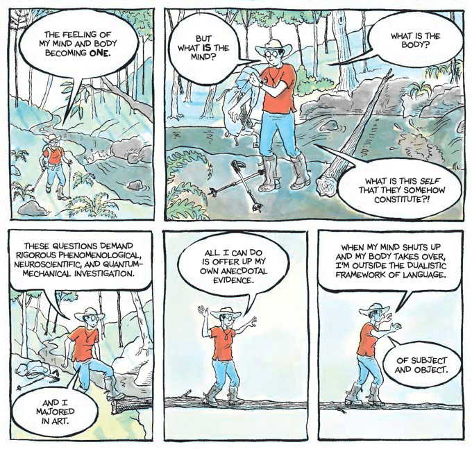 Comic pane from The Secret to Superhuman Strength Alison Bechdel