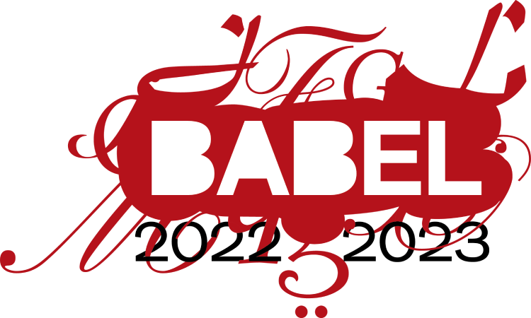 BABEL 2022-2023 Logo - Just Buffalo Literary Center