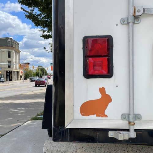 5 Bunny on Trailer - Reading Park 2022 - Dream Delivery Service - Just Buffalo Literary Center