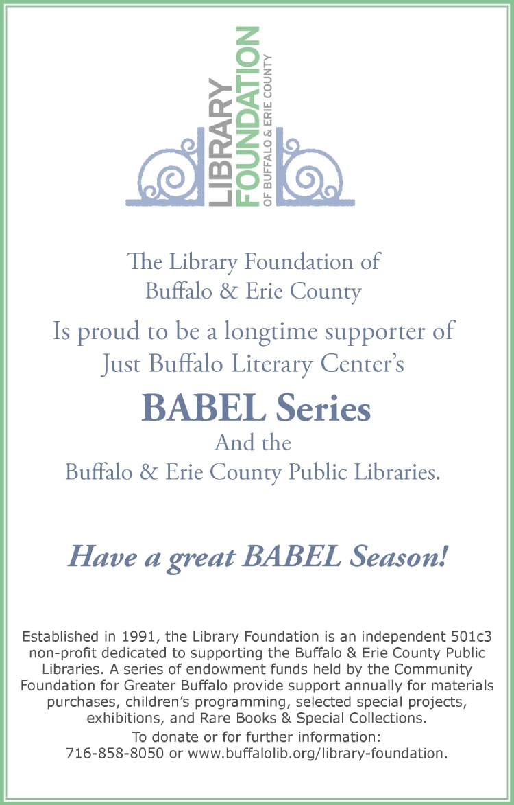 Library Foundation Ad - BABEL Digital Program - Just Buffalo Literary Center