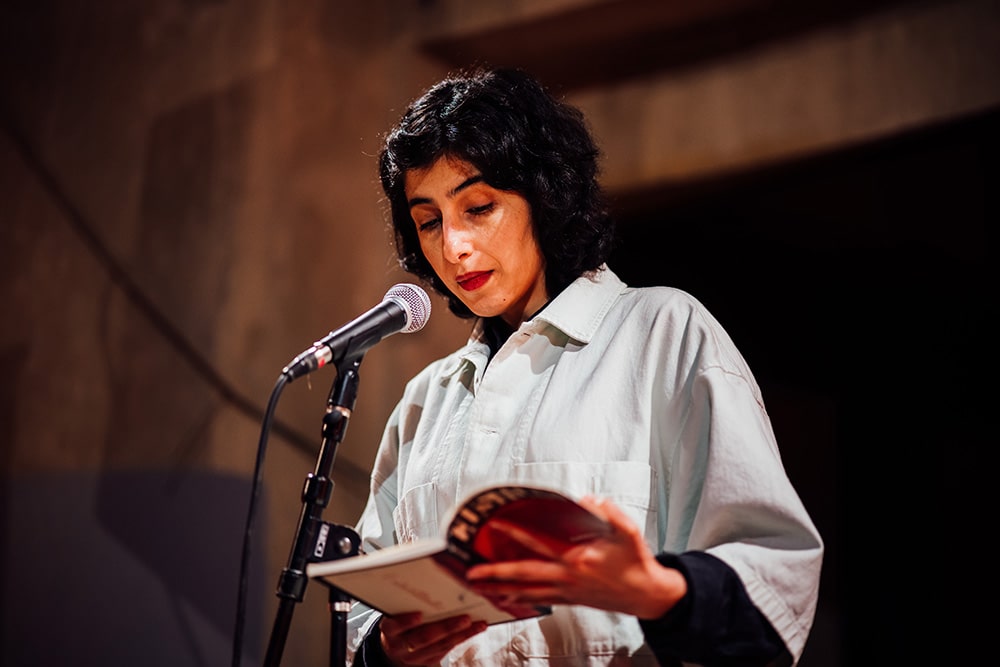 Solmaz Sharif at the Silo City Reading Series by Pat Cray