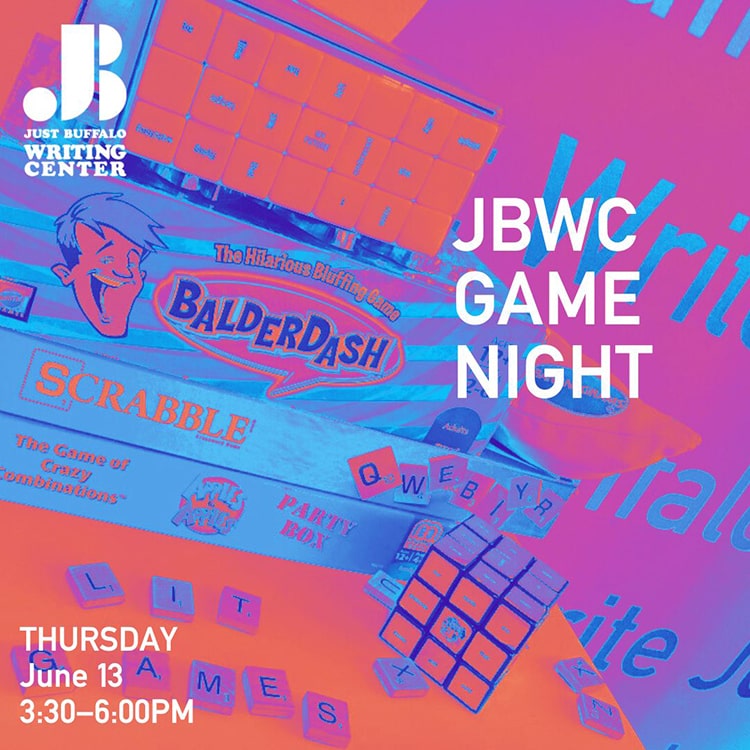 JBWC Game Night - June 13 2024 - Youth Writing Workshop - Just Buffalo Literary Center