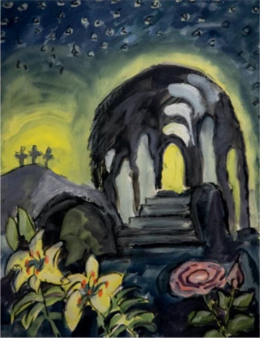 Catherine Burchfield Parker painting