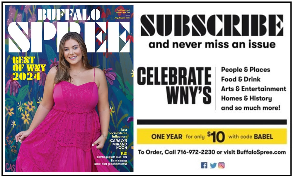 Buffalo Spree - BABEL Digital Program Ad - Just Buffalo Literary Center