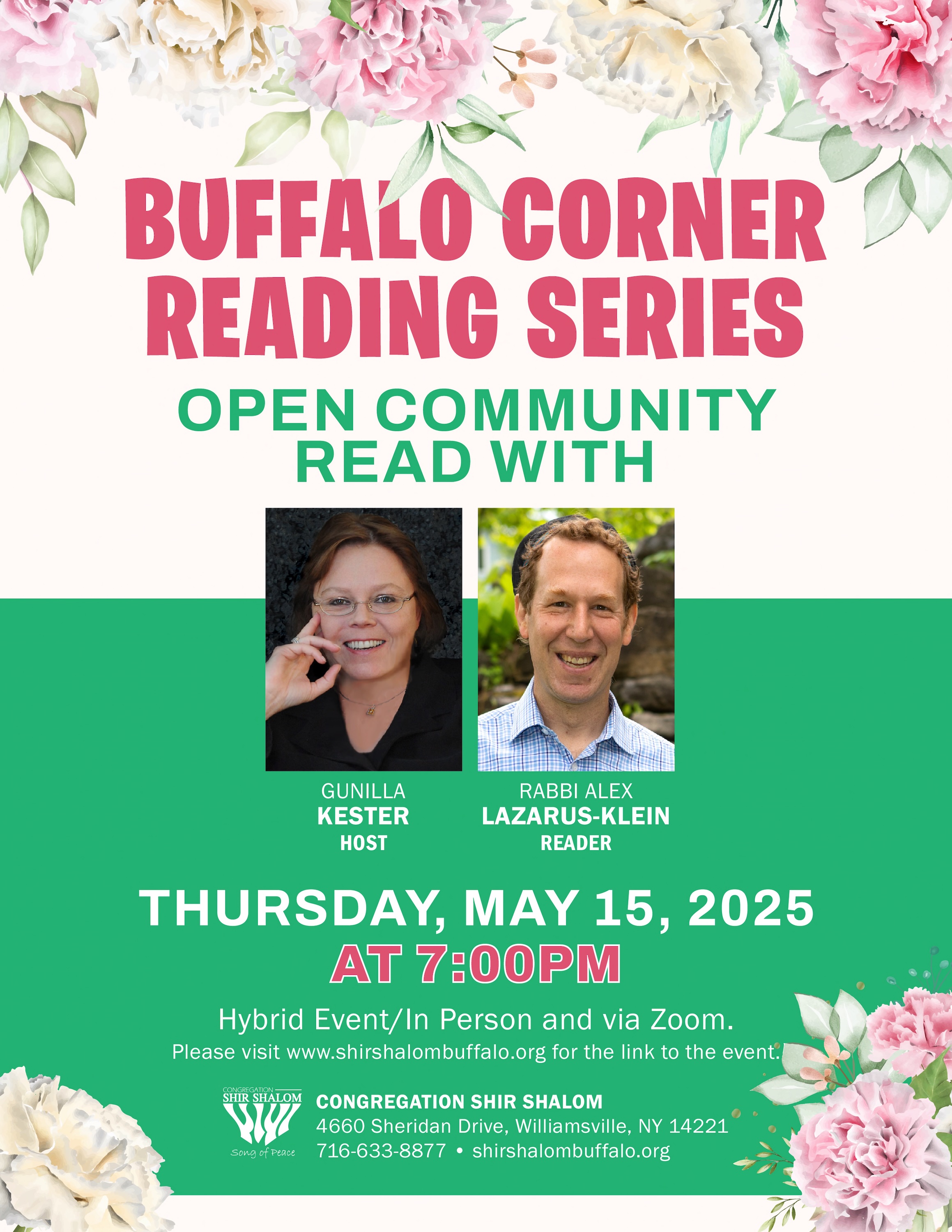 Buffalo Corner Reading Series May 2025