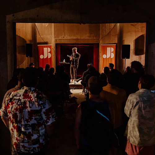 Richie Hofmann reading at the Silo City Reading Series June 11, 2022 photo credit Pat Cray 500x500 Richie Hofmann reading at the Silo City Reading Series June 11, 2022 photo credit Pat Cray 500x500
