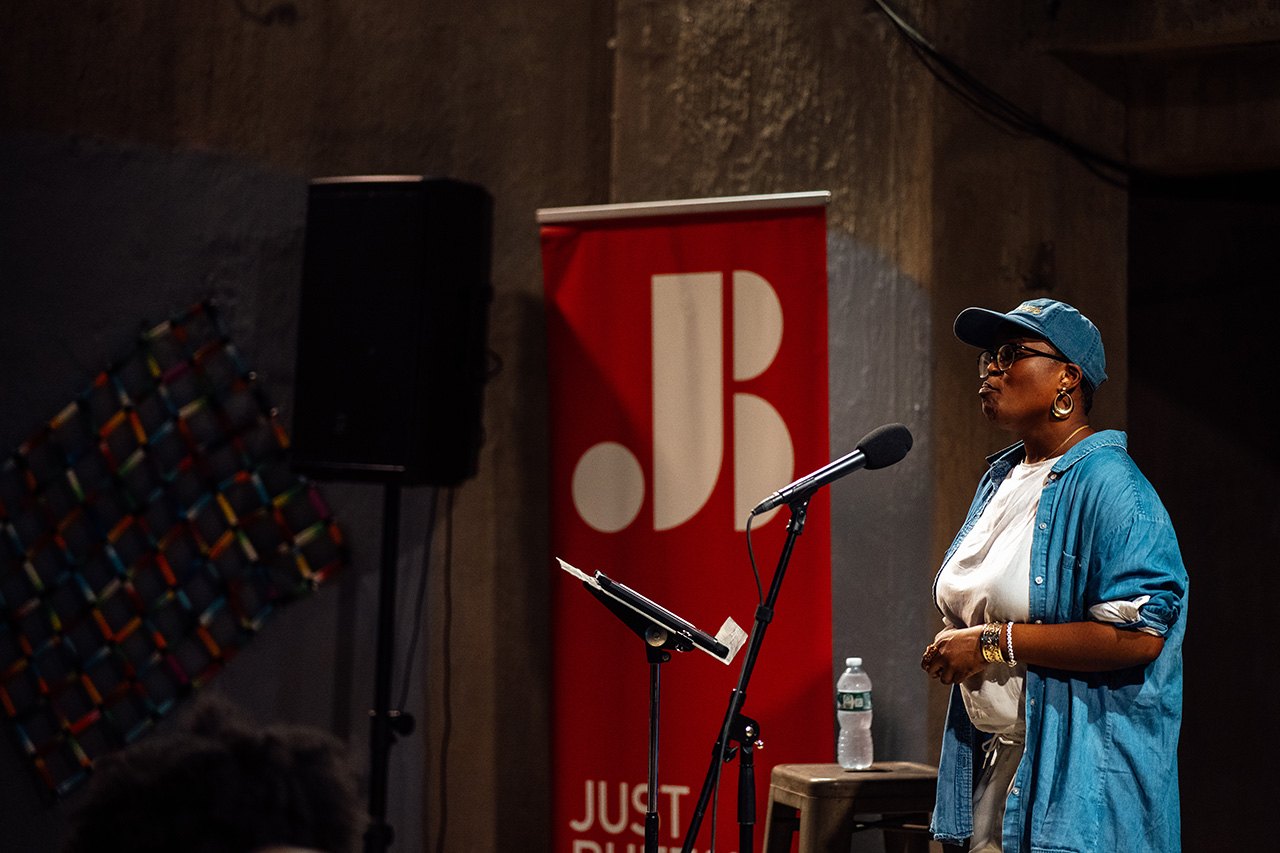 Nabila Lovelace performance web Silo City Reading Series August 30, 2025 photo credit Pat Cray