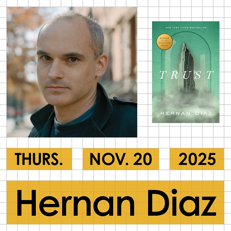 Babel - Hernan Diaz - November 20 2025 - Kleinhans Music Hall - Just Buffalo Literary Center