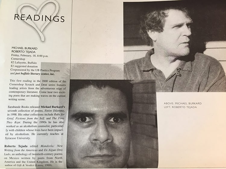 Michael Burkard & Robert Tejada - Just Buffalo Literary Center