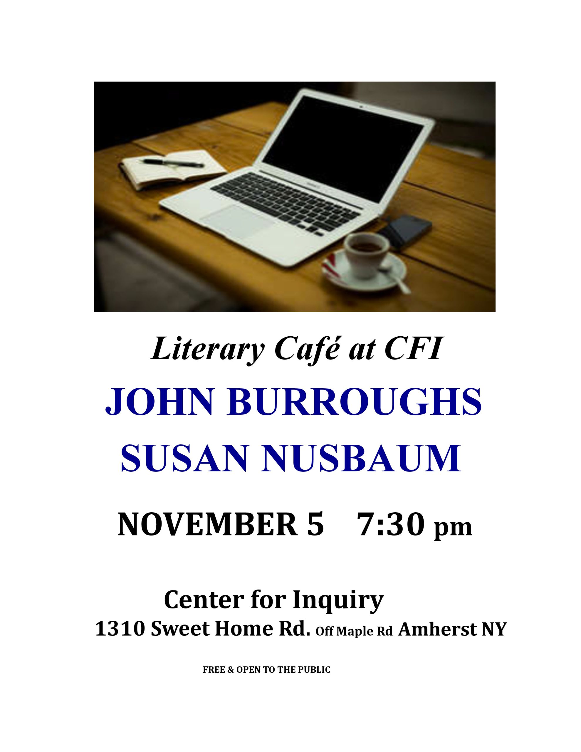 Literary Café at CFI