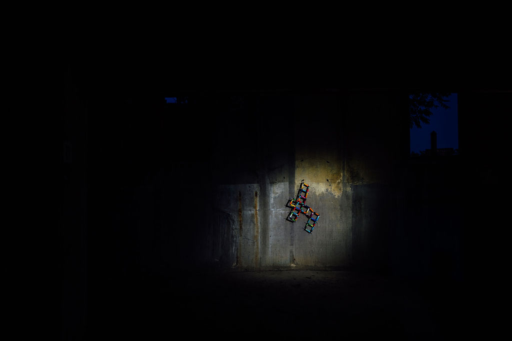 Nicole Chochrek installation Silo City Reading Series August 30, 2025 photo credit Pat Cray