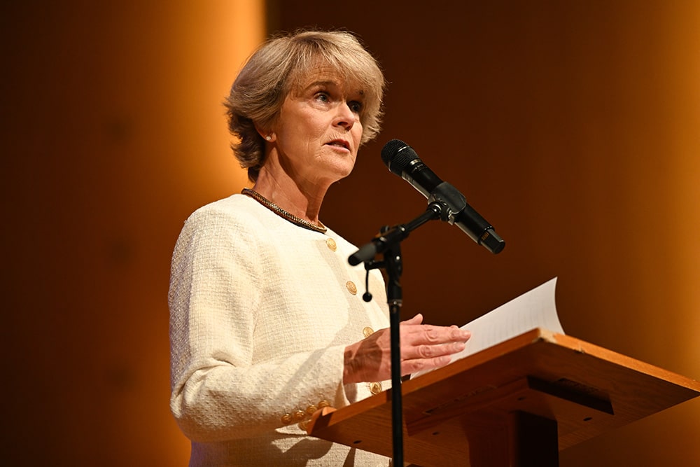 Just Buffalo board member Jeannine Higgins BABEL Welcome November 20, 2025 photo credit Nancy J Parisi