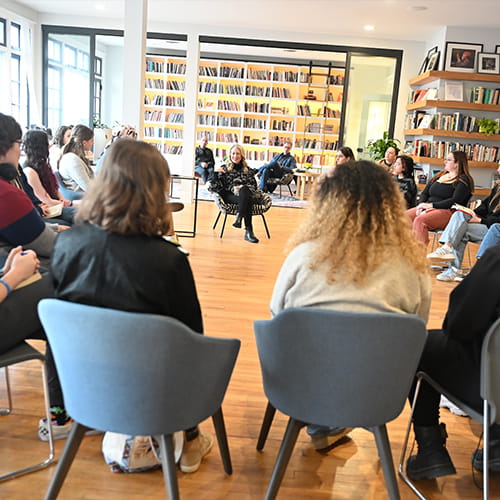 Cheryl Strayed - BABEL Student Reading Groups - Creative Writing Programs for Youth - Just Buffalo Literary Center - Photo by Nancy J. Parisi