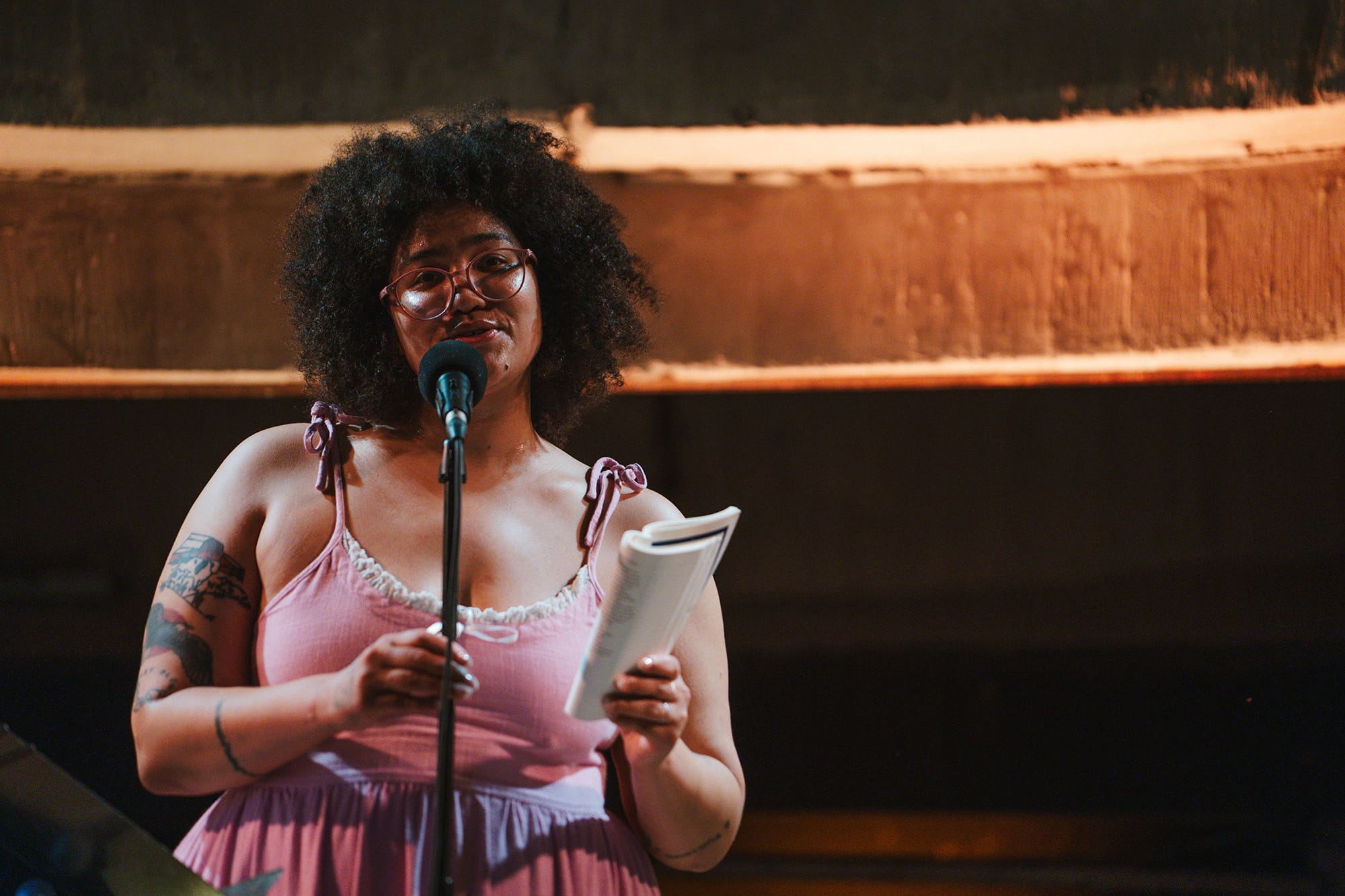 Sasha Debevec-McKenney reading Joy // July 18, 2026 // photo credit Pat Cray