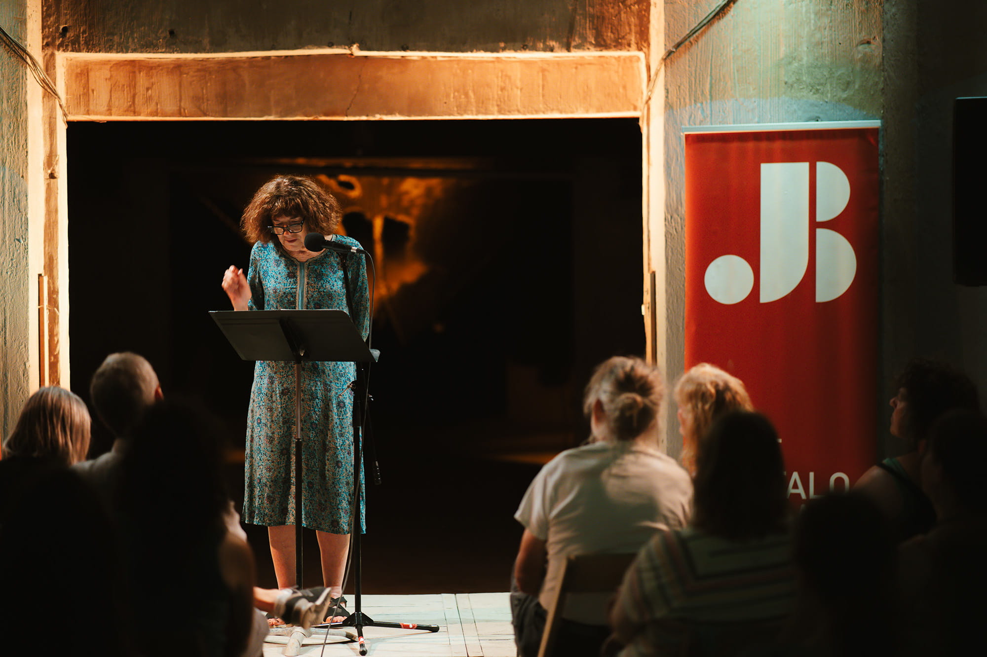Mary Ruefle reading at the Silo City Reading Series 7.18.2026 photo credit Pat Cray 2000x1332