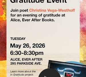 In Gratitude Writing at Alice, Ever After with Christina Vega-Westhoff May 26, 2026