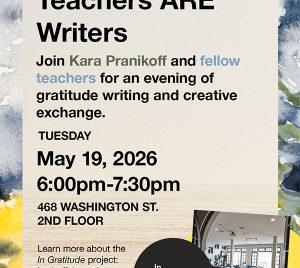 Teachers ARE Writers with Kara Pranikoff May 19, 2026