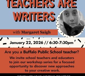 Teachers ARE Writers with Margaret Saigh January 22, 2026 630-730pm